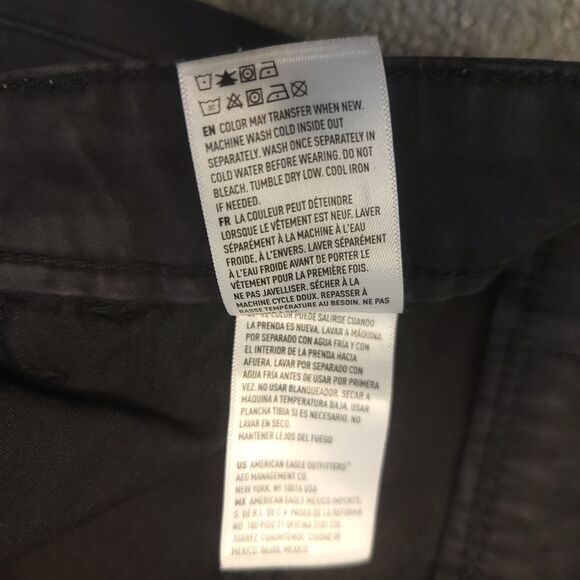 American Eagle Womens 4 (Fits 29x28.5) Hi Rise Jegging Stretch Black Jean Skinny - Picture 10 of 11